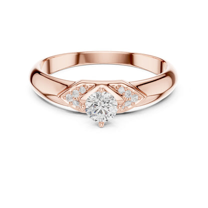 Women's Round Lab Grown Diamond Bypass Ring