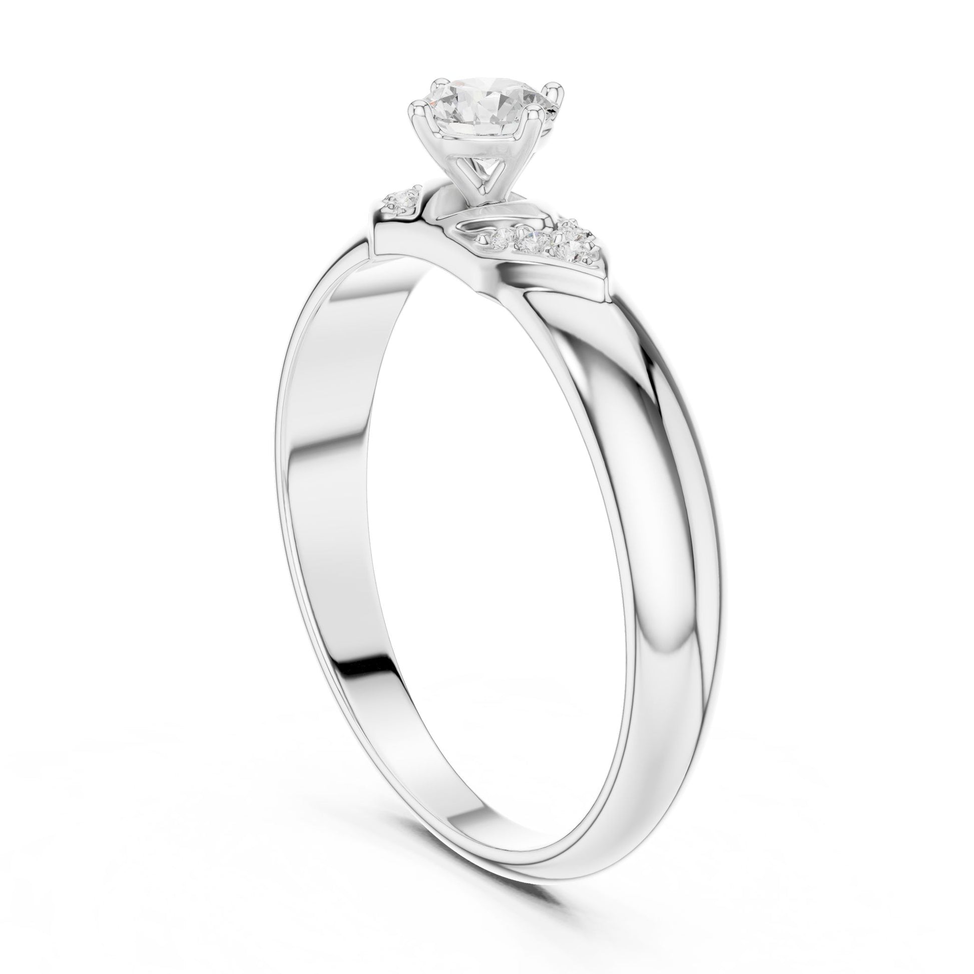 Women's Round Lab Grown Diamond Bypass Ring