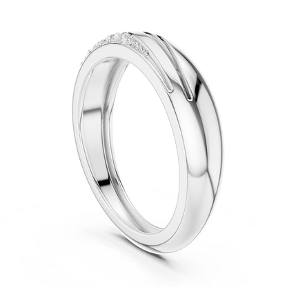 Men's Round Lab Grown Diamond Bypass Ring