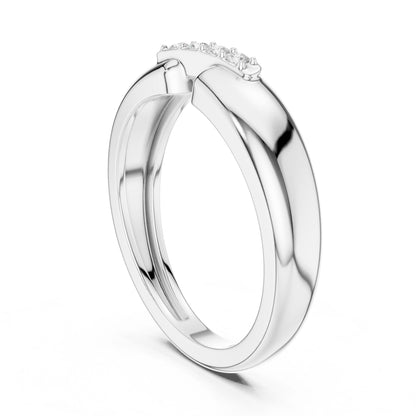 Men's Round Lab Grown Diamond Bypass Ring