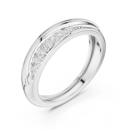 Men's Round Lab Grown Diamond Bypass Ring