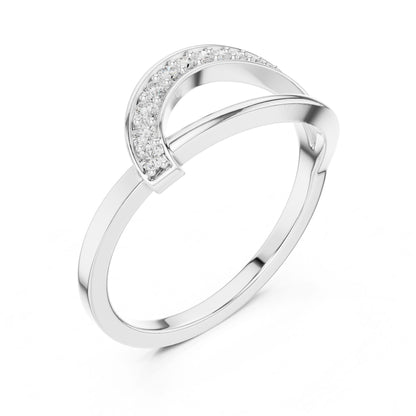 Women's Round Lab Grown Diamond Bypass Ring