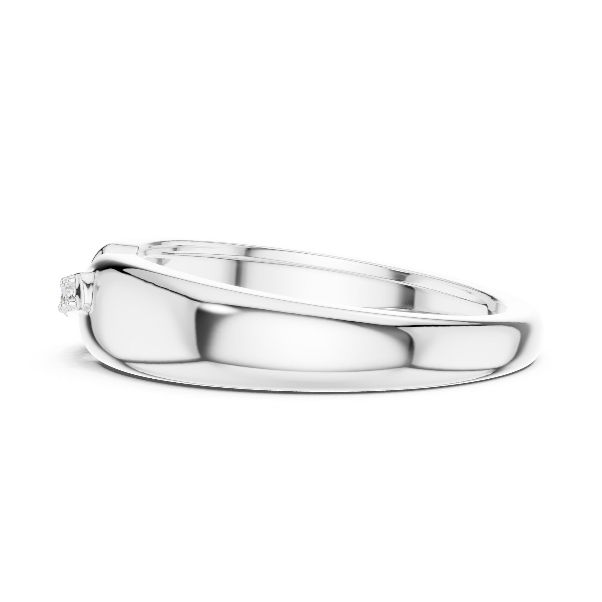 Men's Round Lab Grown Diamond Bypass Ring