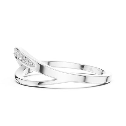 Women's Round Lab Grown Diamond Bypass Ring
