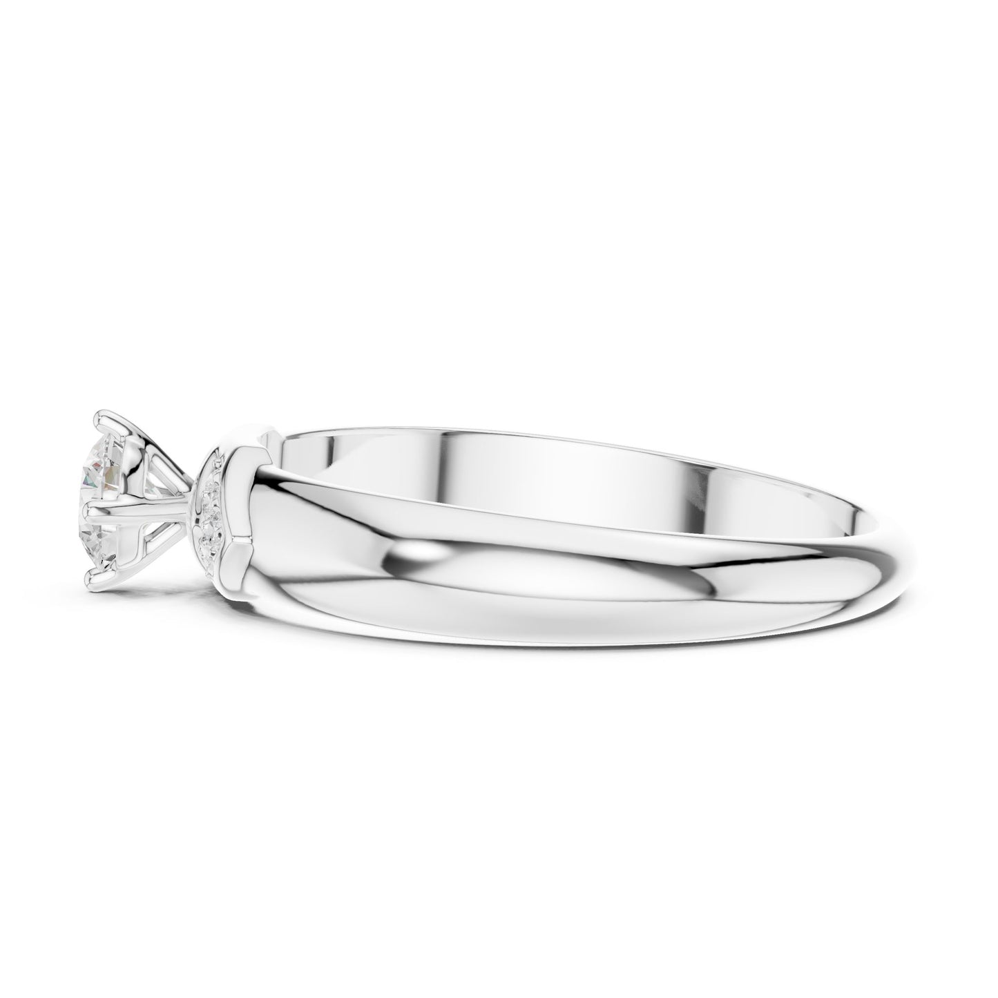Women's Round Lab Grown Diamond Bypass Ring