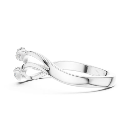 Women's Round Lab Grown Diamond Bypass Ring