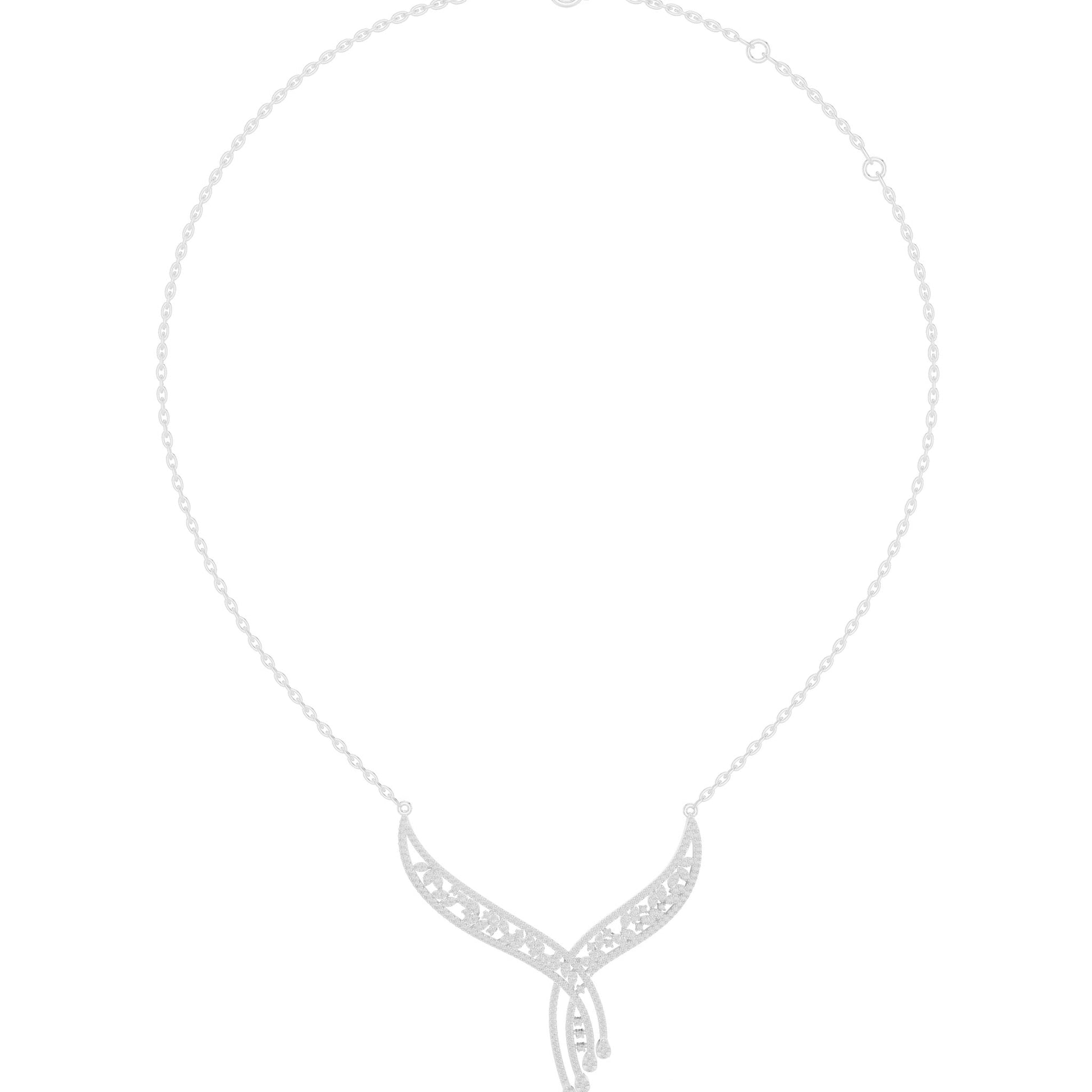 Round Lab Grown Diamond Bypass Pendant