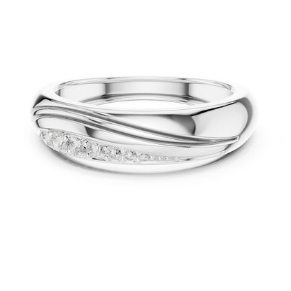 Men's Round Lab Grown Diamond Bypass Ring
