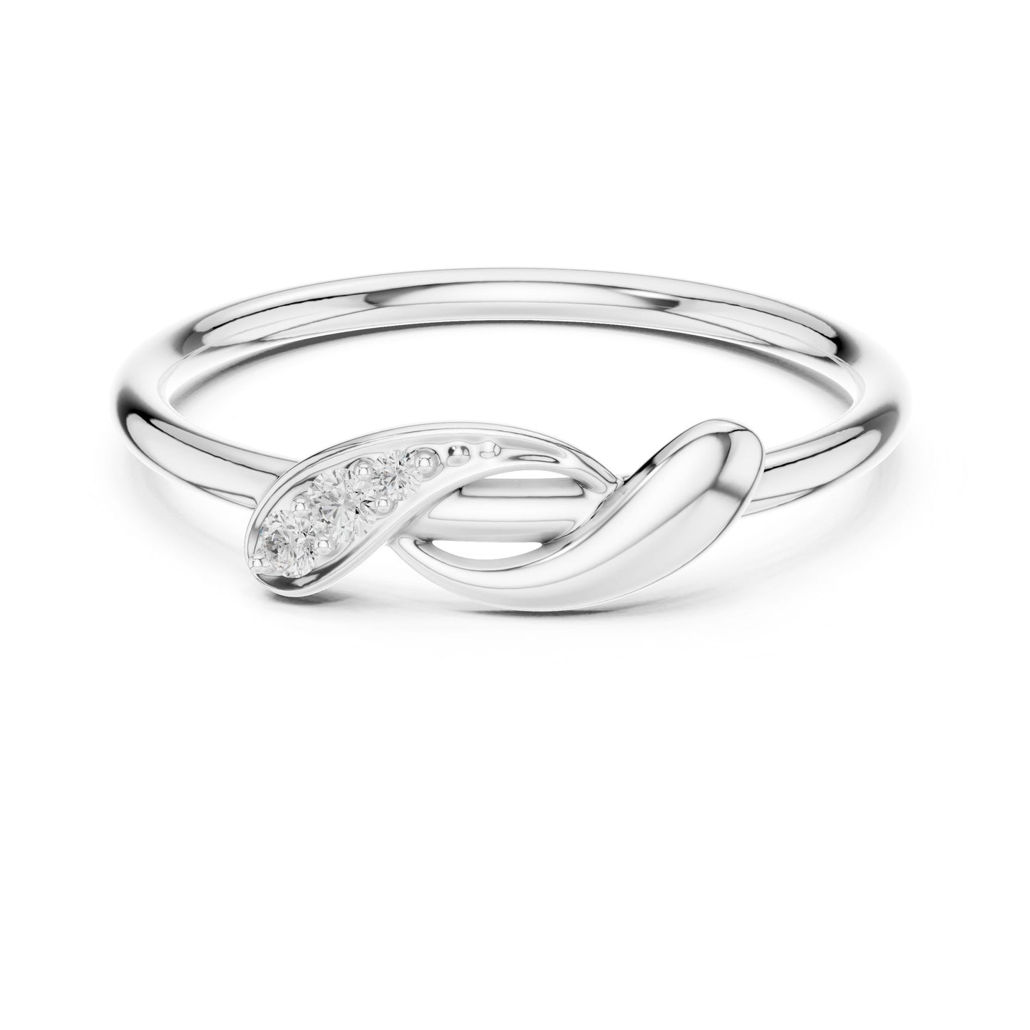 Women's Round Lab Grown Diamond Bypass Ring
