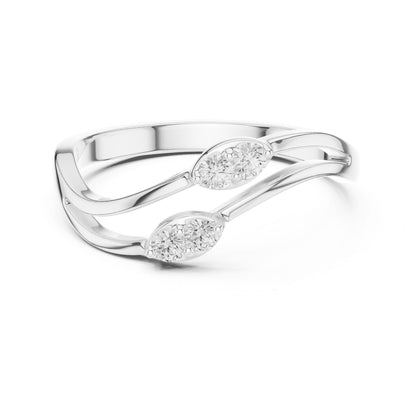 Women's Round Lab Grown Diamond Bypass Ring
