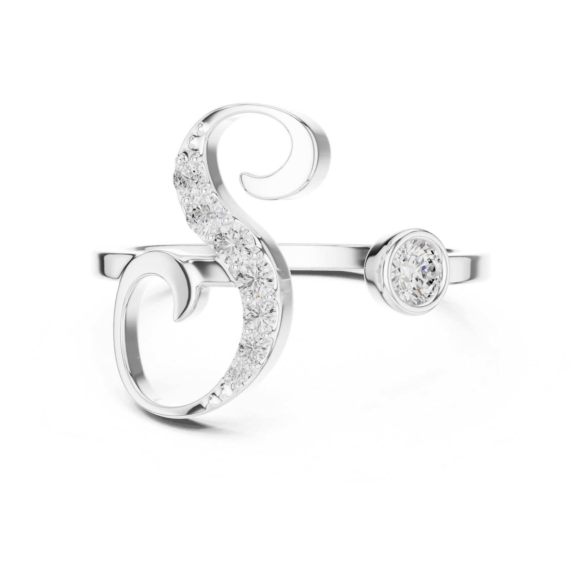 Women's Round Lab Grown Diamond Bypass Ring