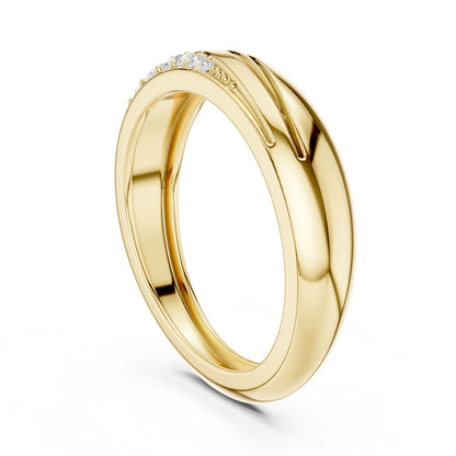 Men's Round Lab Grown Diamond Bypass Ring