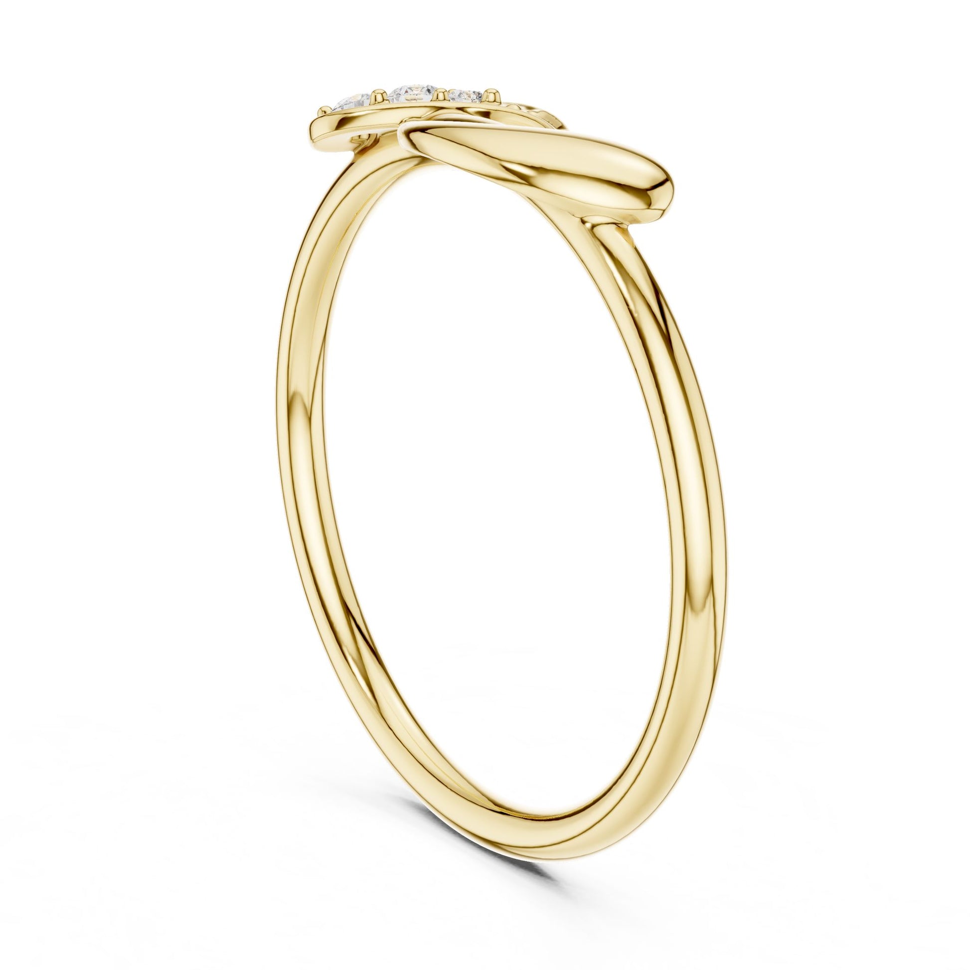 Women's Round Lab Grown Diamond Bypass Ring