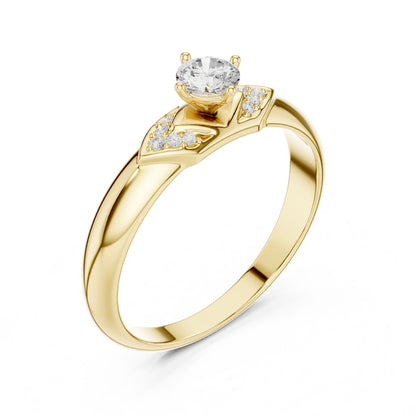 Women's Round Lab Grown Diamond Bypass Ring
