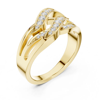 Women's Round Lab Grown Diamond Bypass Ring