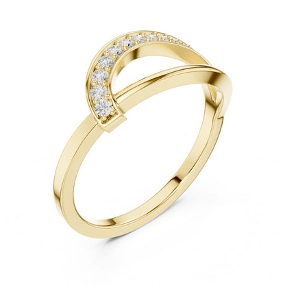 Women's Round Lab Grown Diamond Bypass Ring