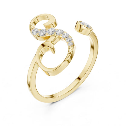Women's Round Lab Grown Diamond Bypass Ring
