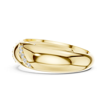 Men's Round Lab Grown Diamond Bypass Ring
