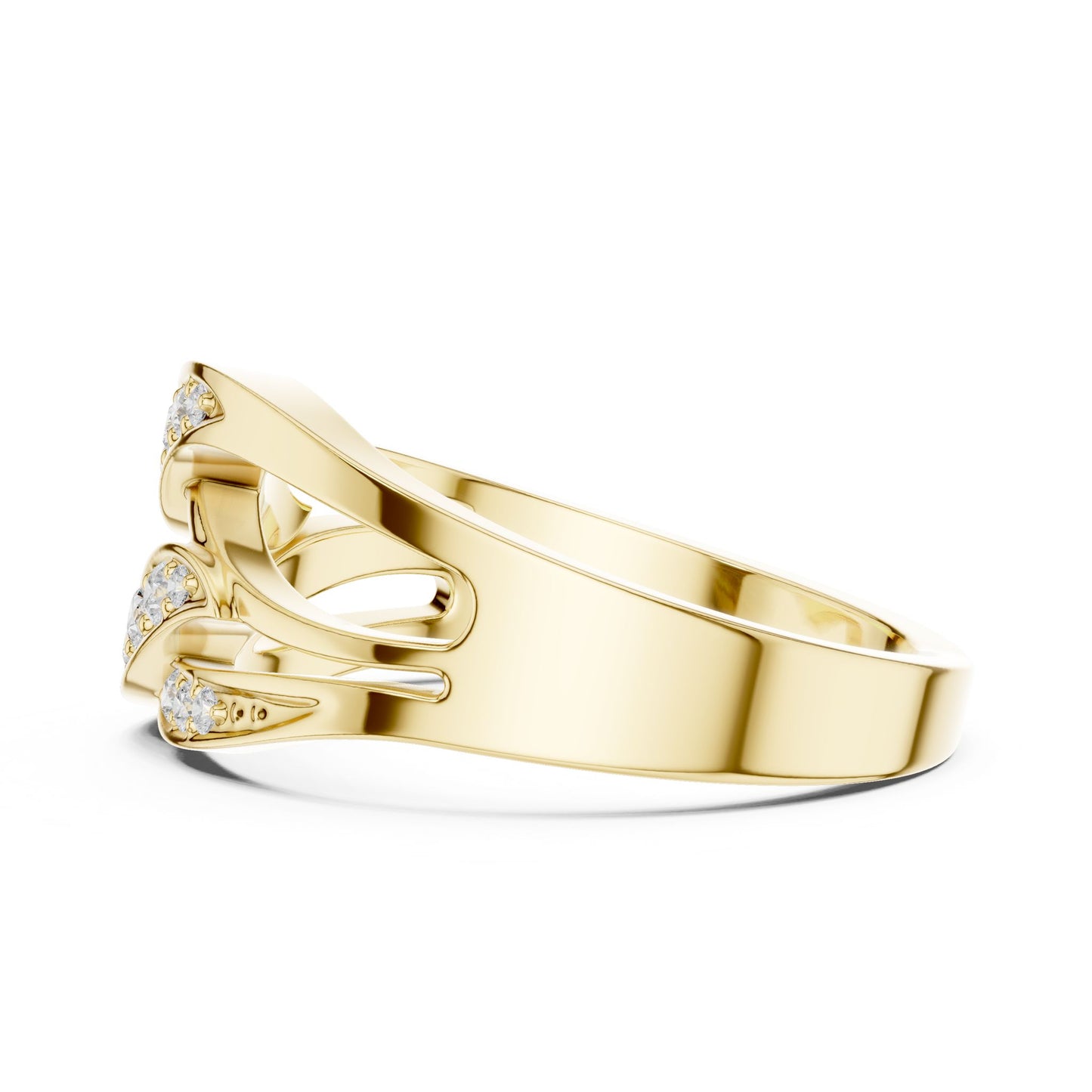 Women's Round Lab Grown Diamond Bypass Ring