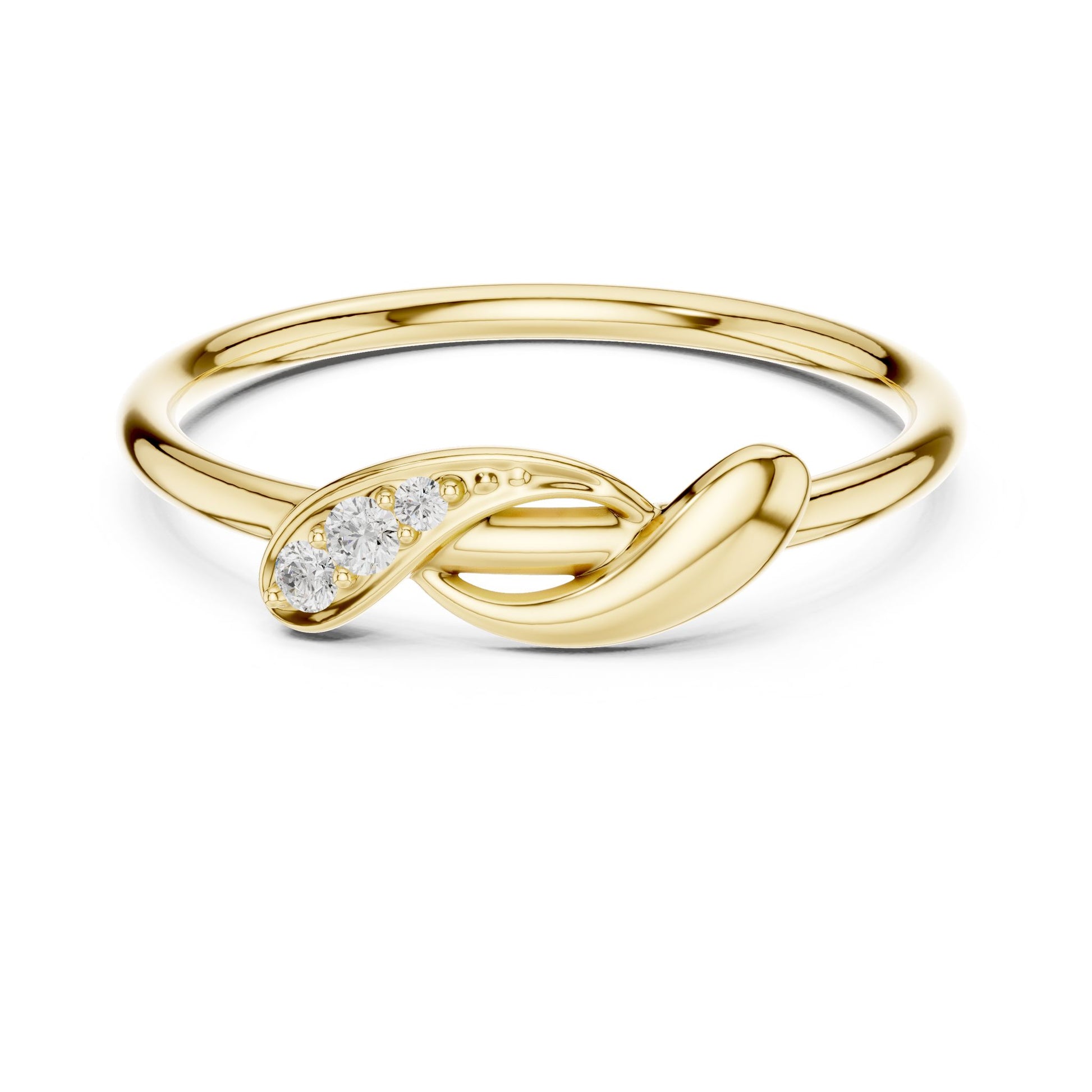 Women's Round Lab Grown Diamond Bypass Ring