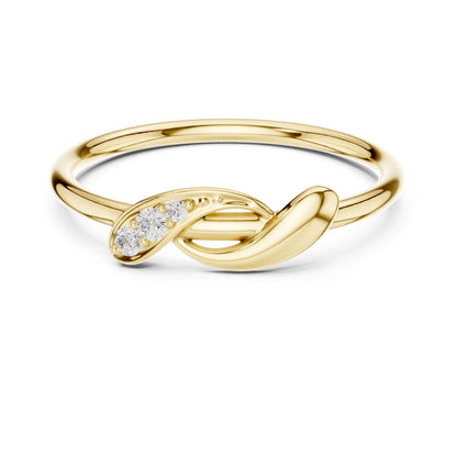 Women's Round Lab Grown Diamond Bypass Ring