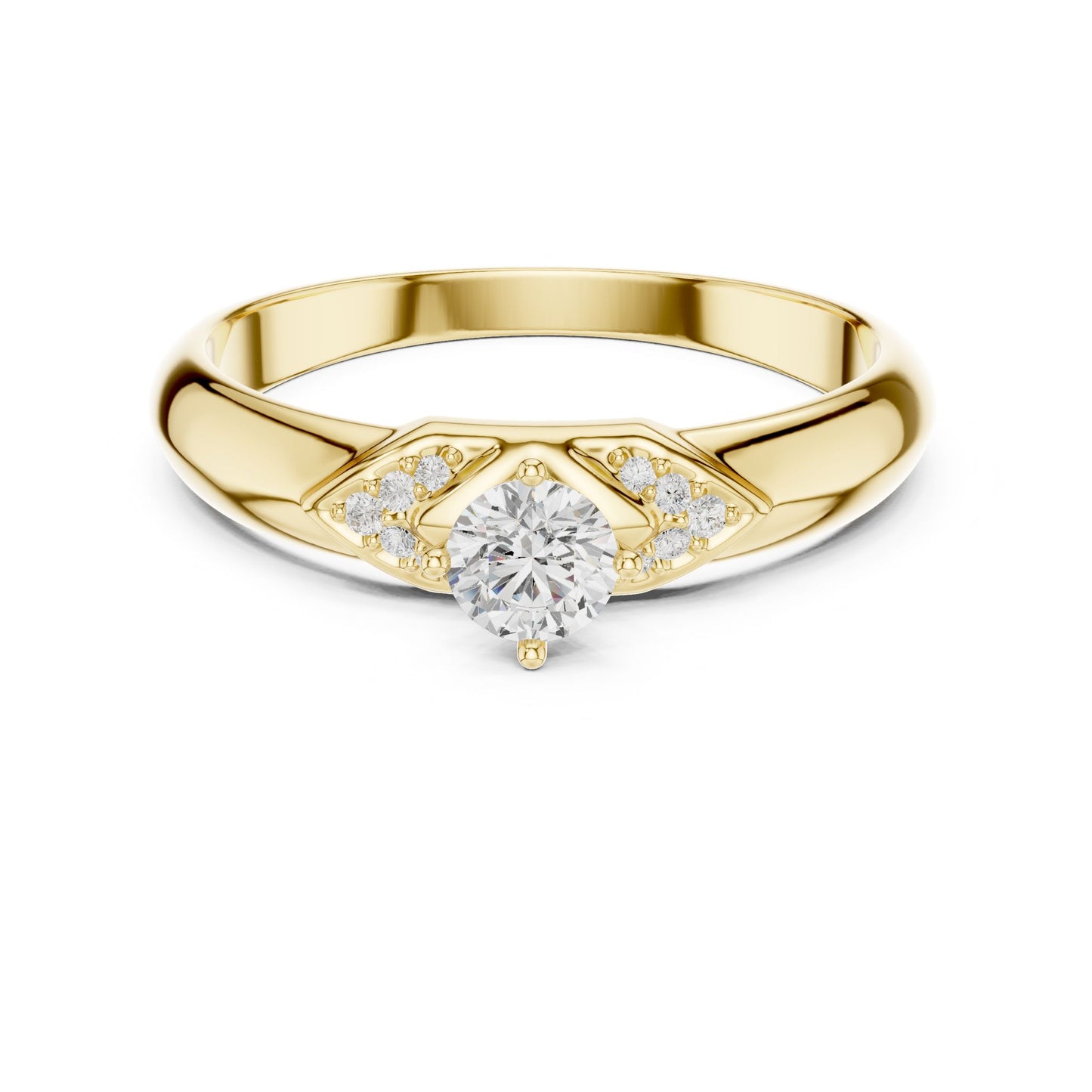 Women's Round Lab Grown Diamond Bypass Ring