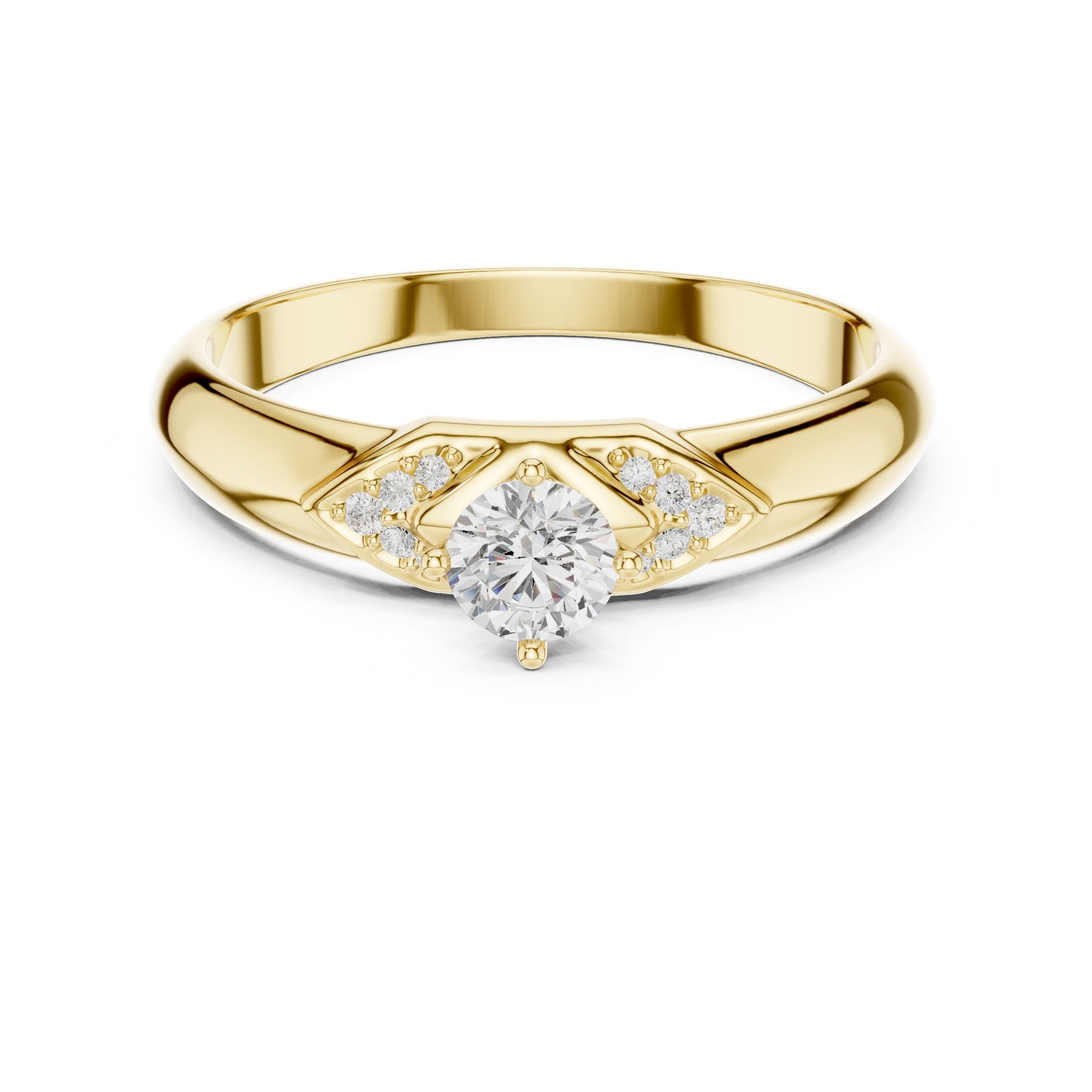 Women's Round Lab Grown Diamond Bypass Ring