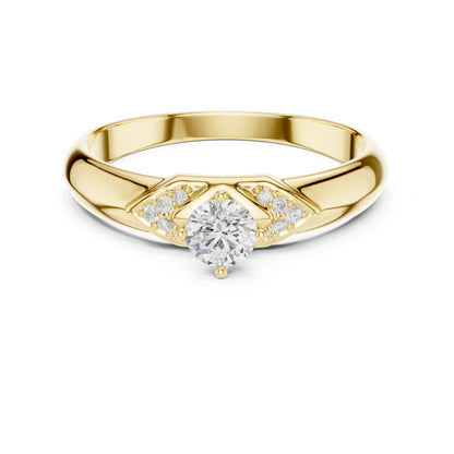 Women's Round Lab Grown Diamond Bypass Ring