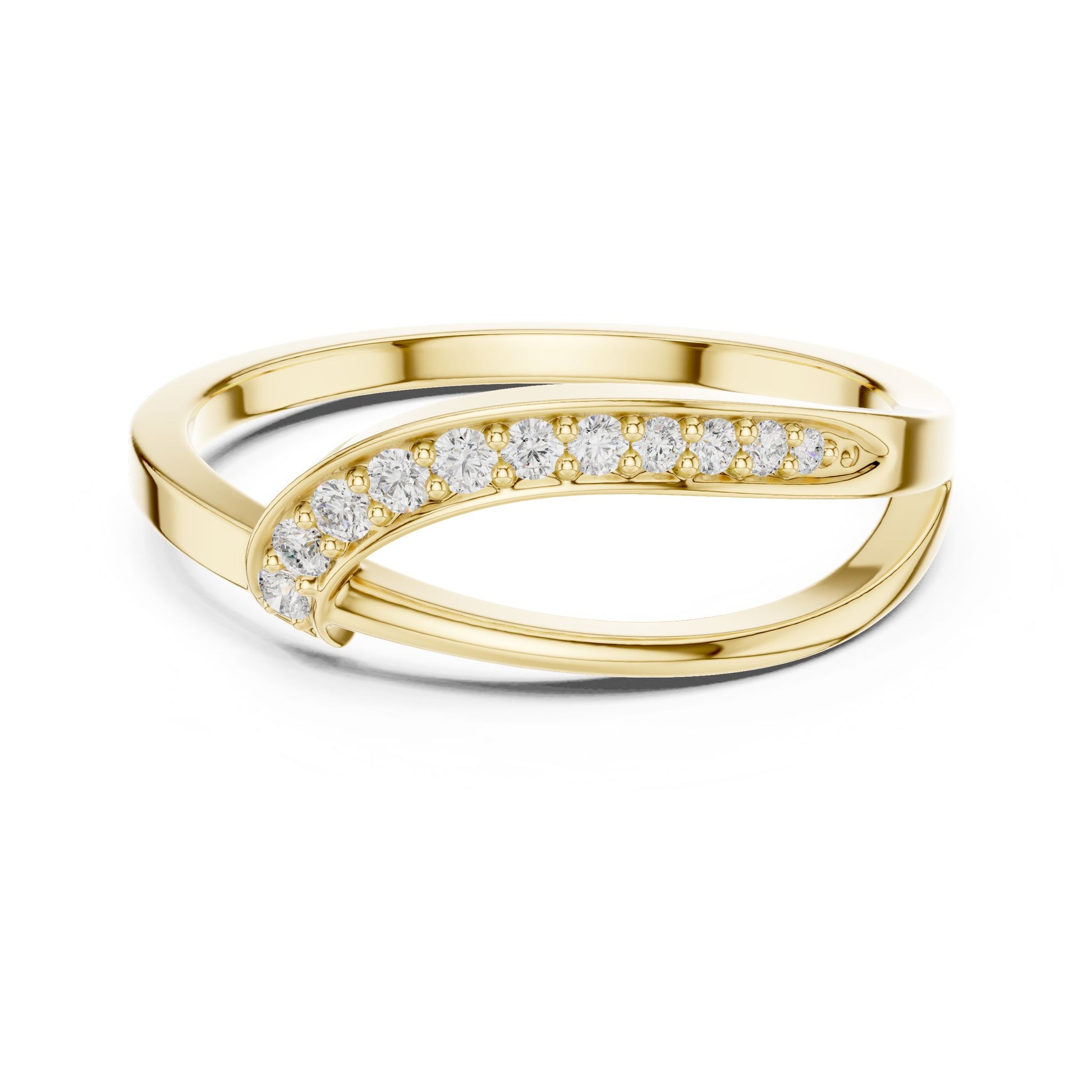 Women's Round Lab Grown Diamond Bypass Ring