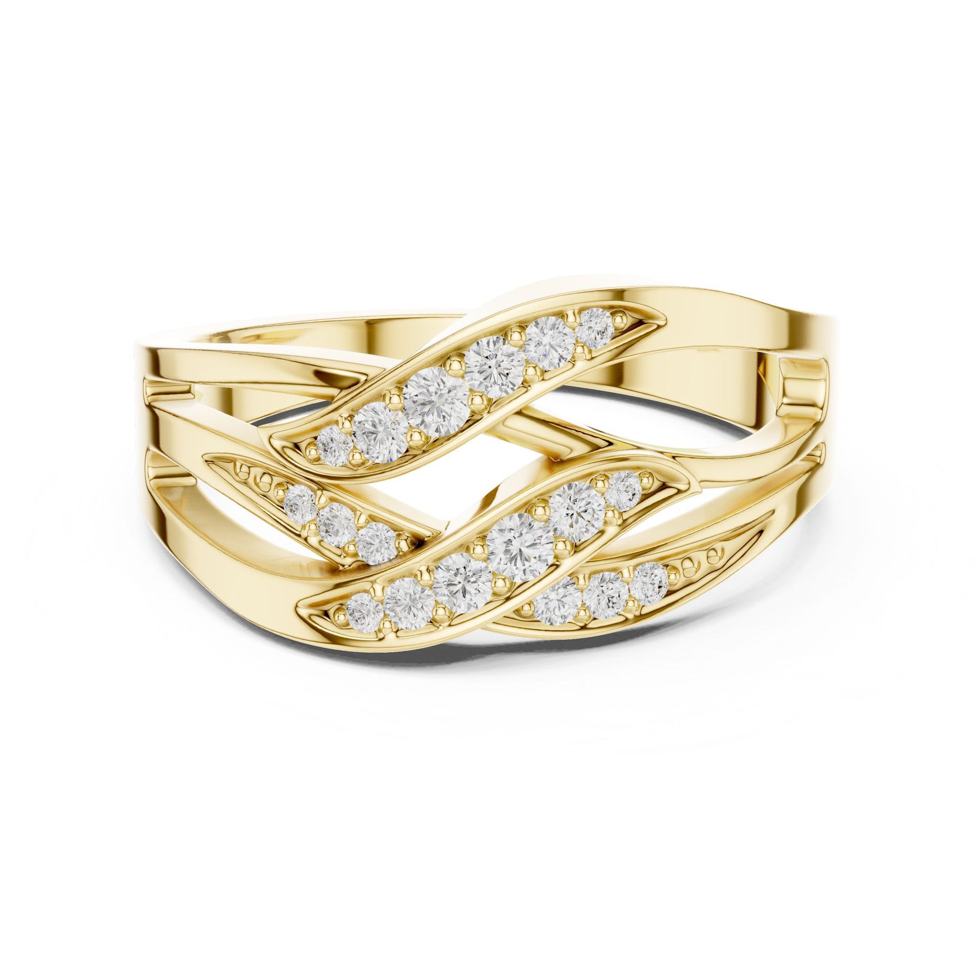 Women's Round Lab Grown Diamond Bypass Ring