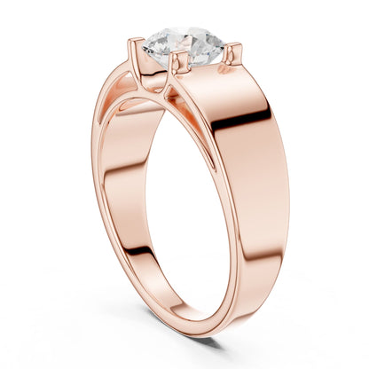 Men's Round Lab Grown Diamond Cathedral Ring