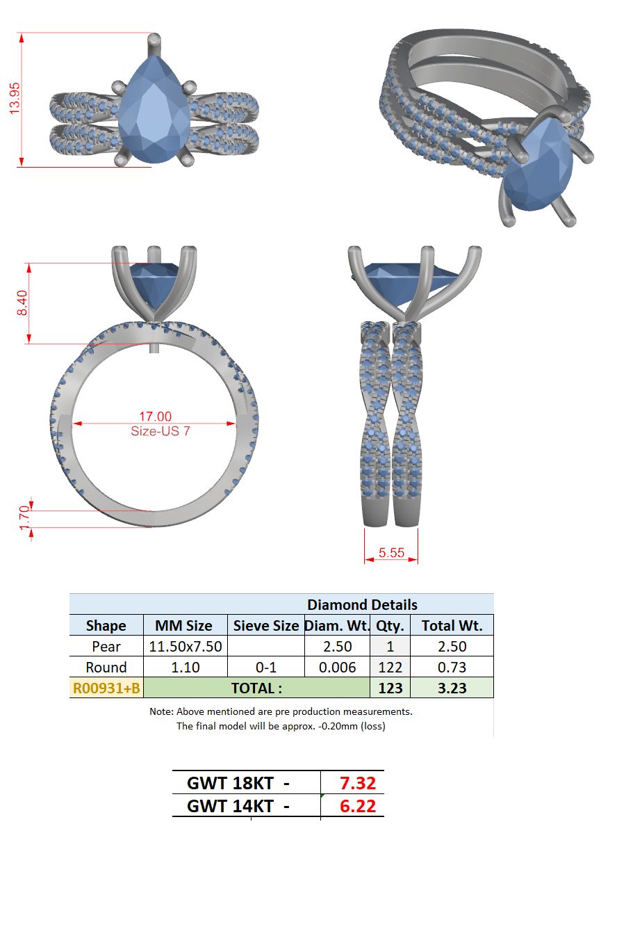 Round Lab Grown Diamond Cathedral Engagement Ring