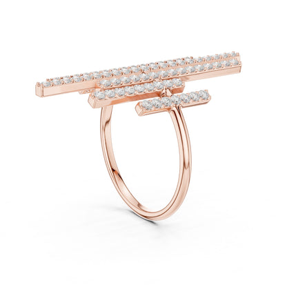 Women's Round Lab Grown Diamond Cluster Ring