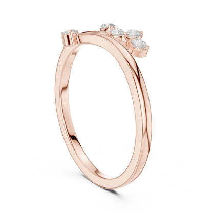 Women's Round Lab Grown Diamond Cluster Ring