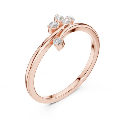 Women's Round Lab Grown Diamond Cluster Ring