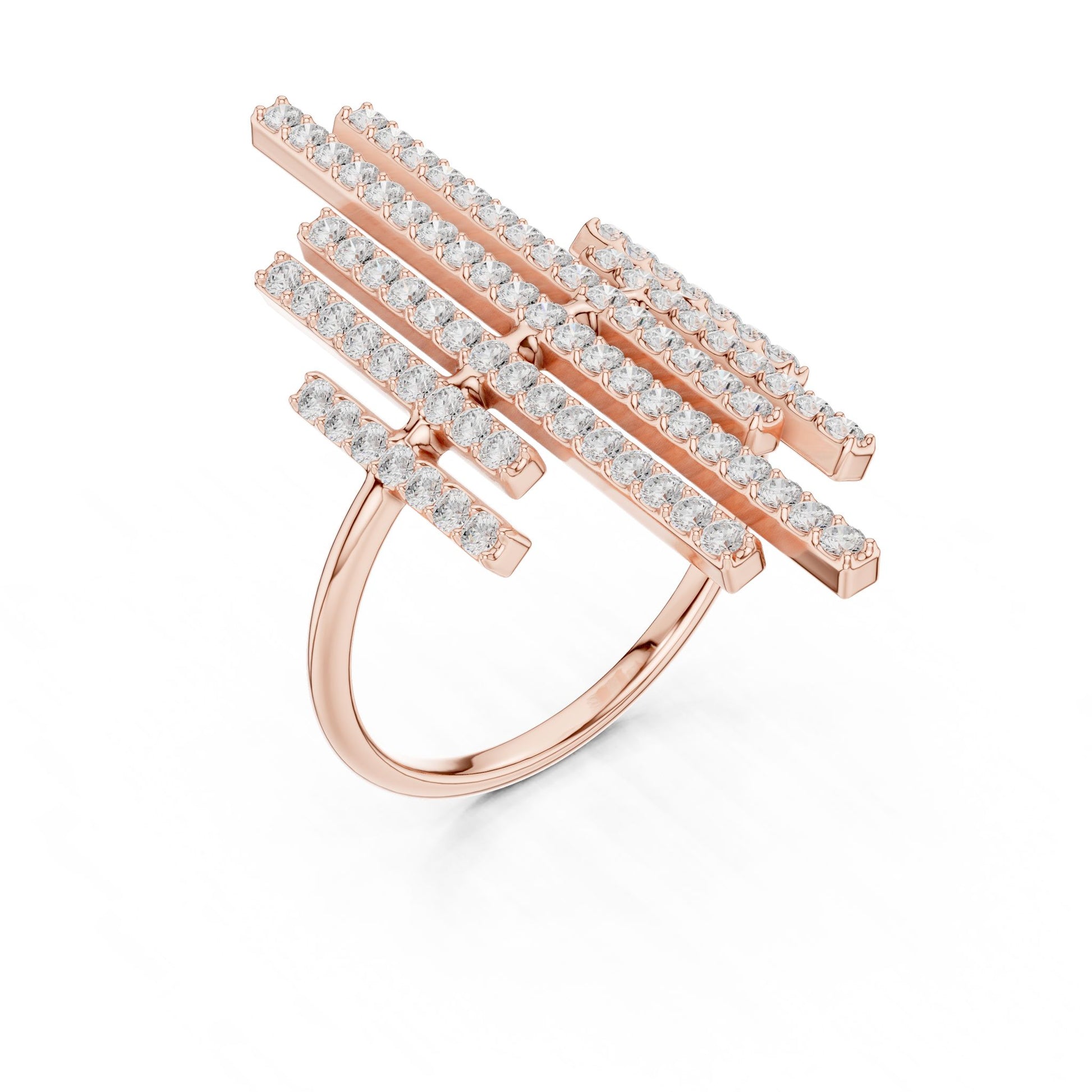 Women's Round Lab Grown Diamond Cluster Ring