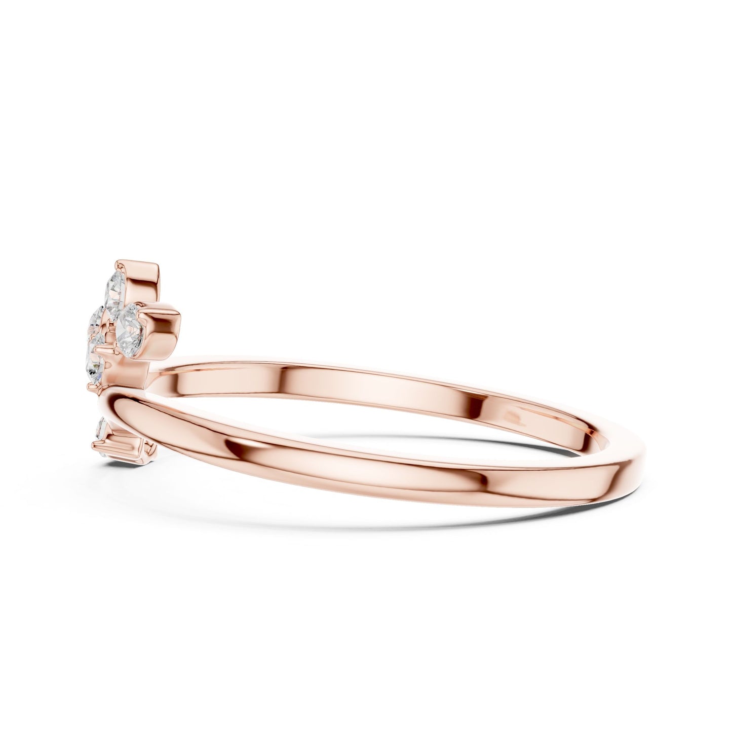 Women's Round Lab Grown Diamond Cluster Ring