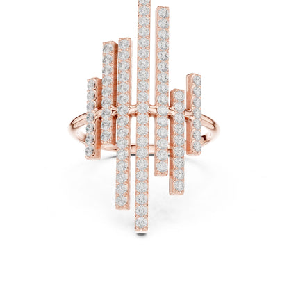 Women's Round Lab Grown Diamond Cluster Ring