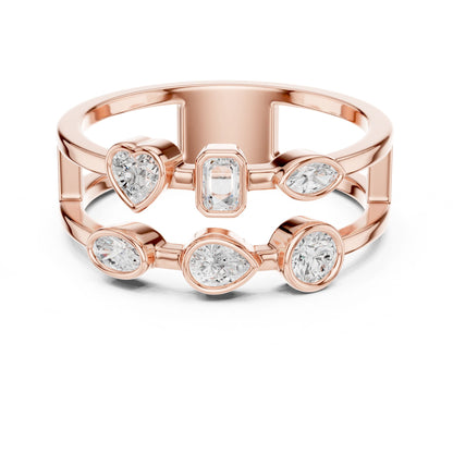 Women's Round Lab Grown Diamond Cluster Ring