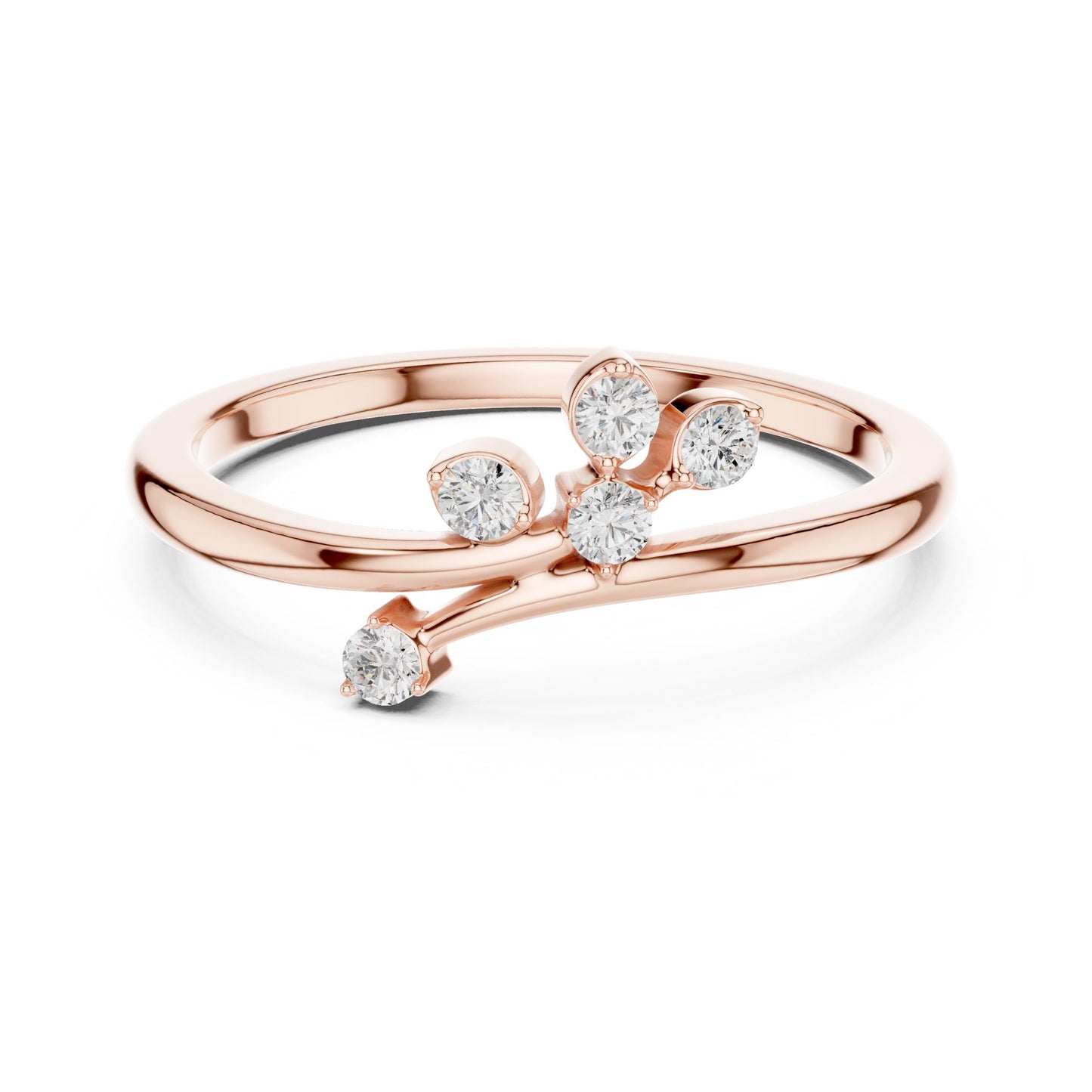 Women's Round Lab Grown Diamond Cluster Ring