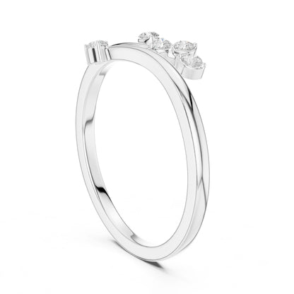 Women's Round Lab Grown Diamond Cluster Ring