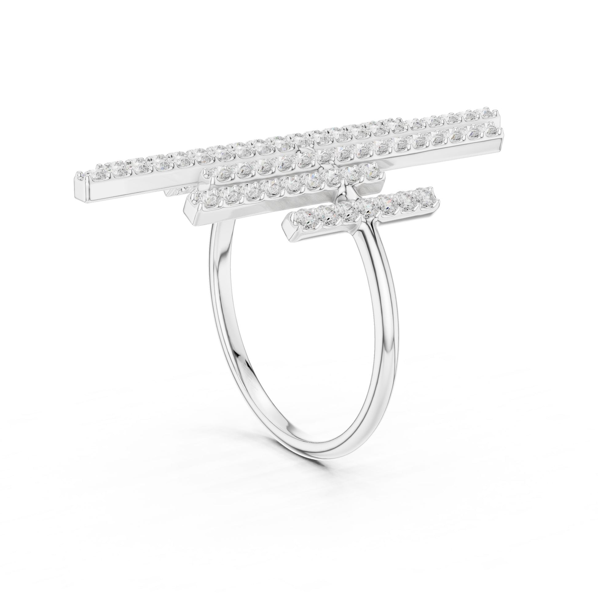 Women's Round Lab Grown Diamond Cluster Ring