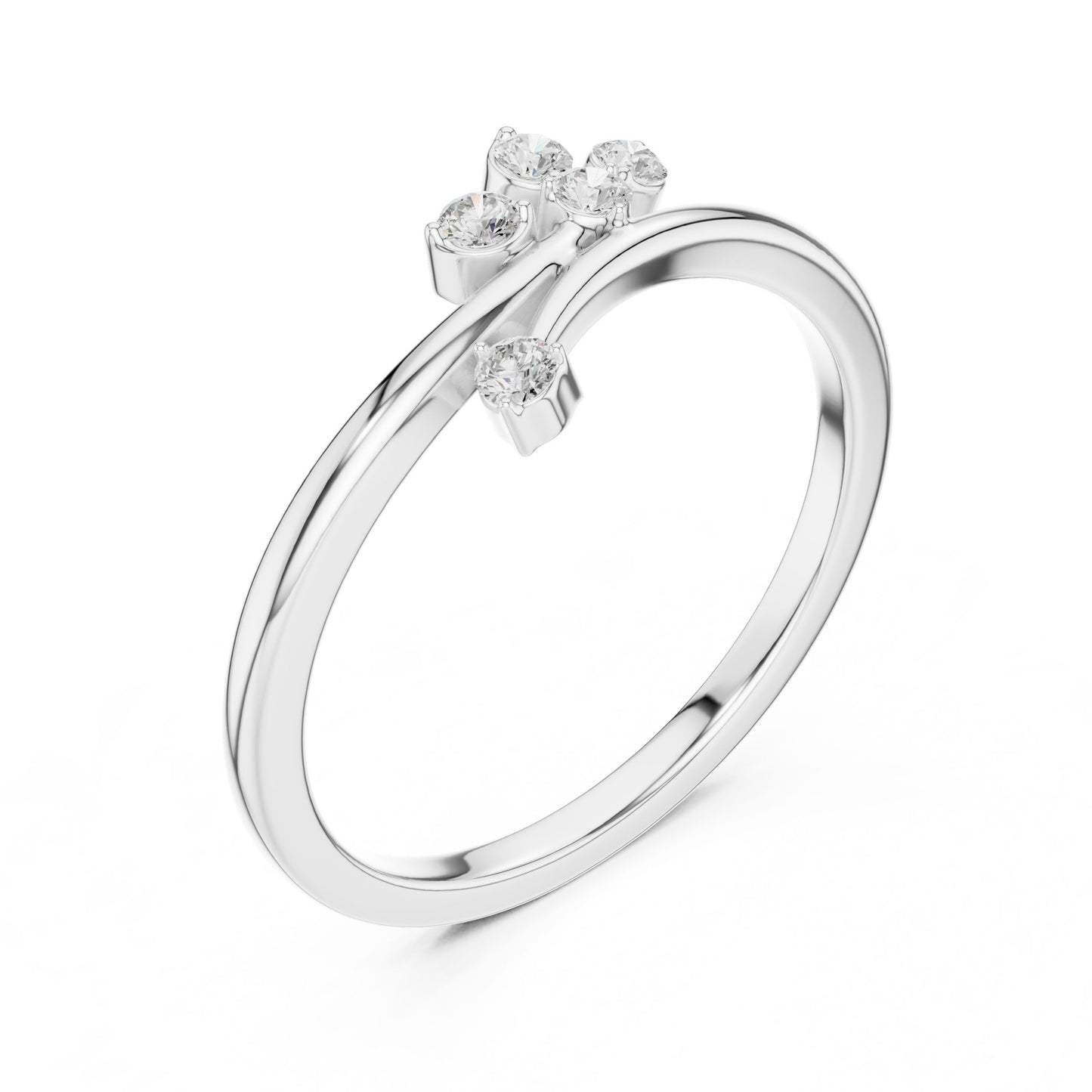 Women's Round Lab Grown Diamond Cluster Ring