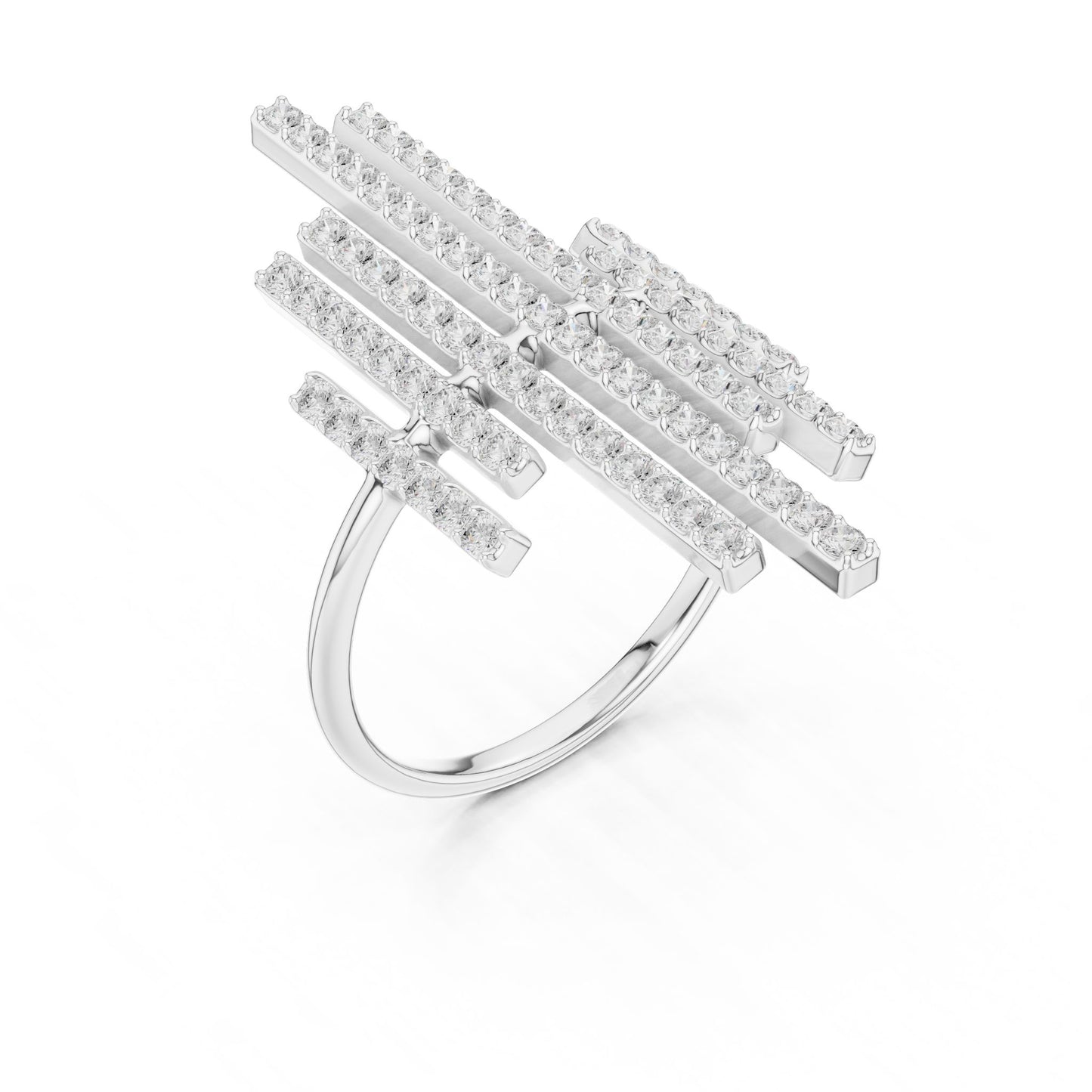 Women's Round Lab Grown Diamond Cluster Ring