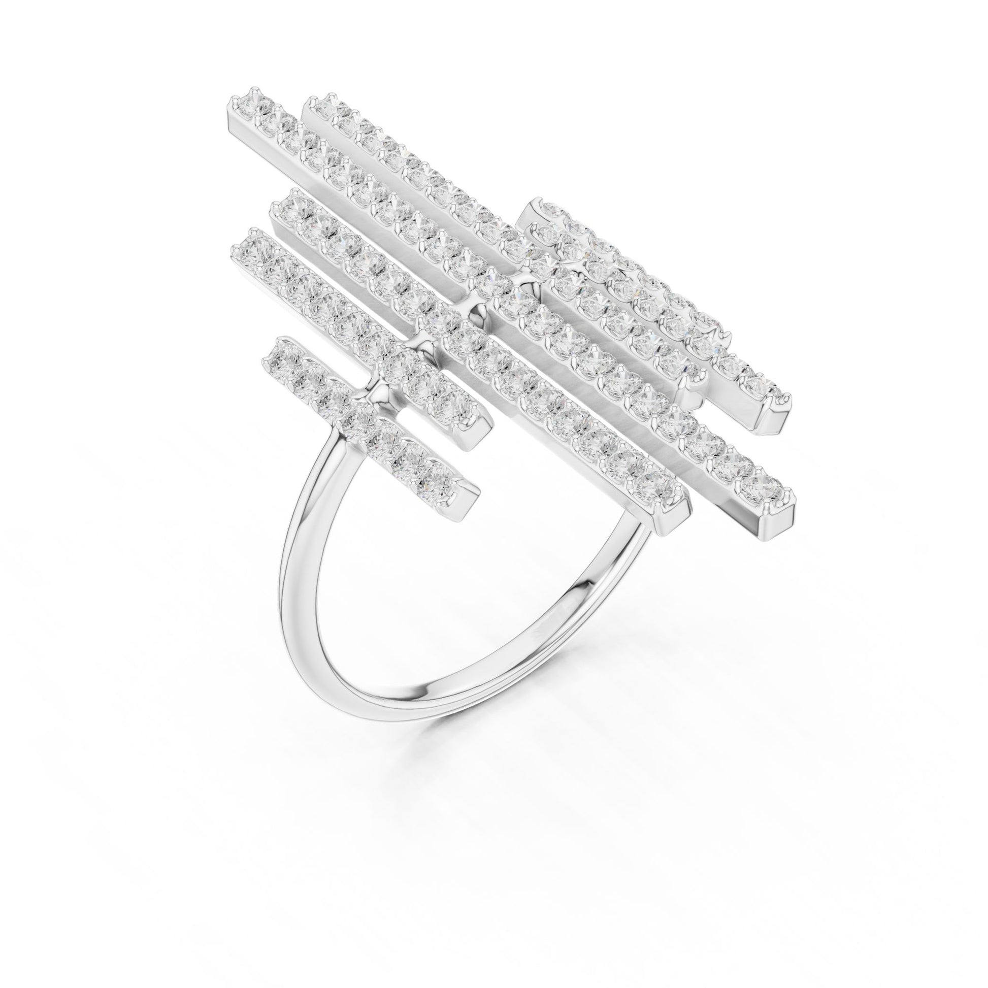 Women's Round Lab Grown Diamond Cluster Ring