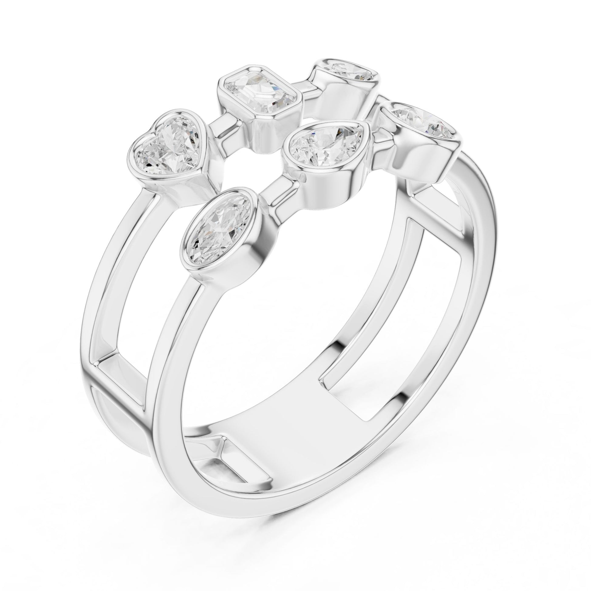Women's Round Lab Grown Diamond Cluster Ring