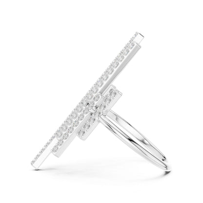 Women's Round Lab Grown Diamond Cluster Ring