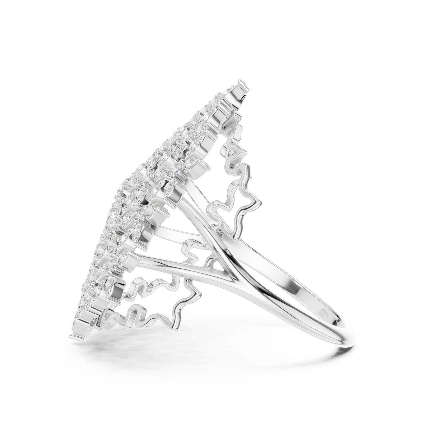 Women's Round Lab Grown Diamond Cluster Ring