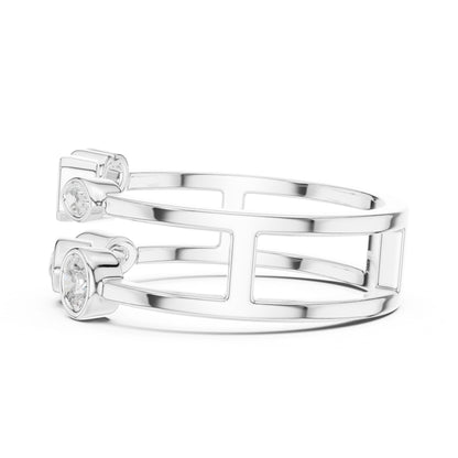 Women's Round Lab Grown Diamond Cluster Ring