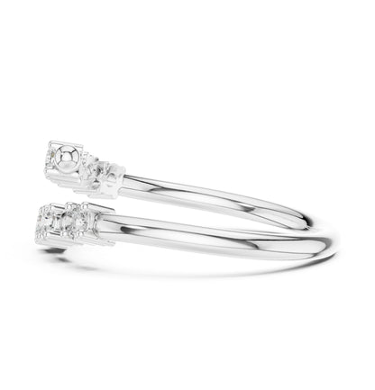 Round Lab Grown Diamond Cluster Engagement Ring